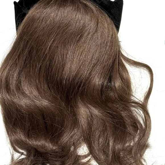 Vintage 100% Human Hair Fall from the 1970's -#6 Dark Brown  NEW with tags - Picture 3 of 7